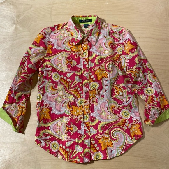 Lauren Ralph Lauren Tops - Lauren Ralph Lauren Button Up Shirt P/S (JR)
